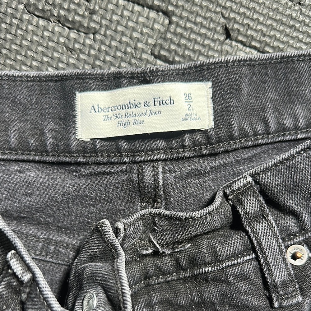 Abercrombie & Fitch Charcoal High Rise Jeans